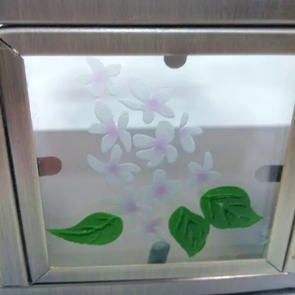 PartyLite Butterfly Tealight Easel Candle Holder Gray Metal Frame Floral Nature - Picture 11 of 14